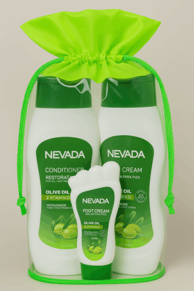 Set de Cuidado Personal Nevada con Aceite de Oliva y Vitamina D – 3 Piezas