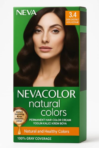Tinte  Nevacolor Natural Colors tono 3.4  (Castaño Oscuro)