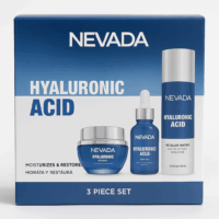 Set de Cuidado Facial Nevada con Ácido Hialurónico – 3 Piezas