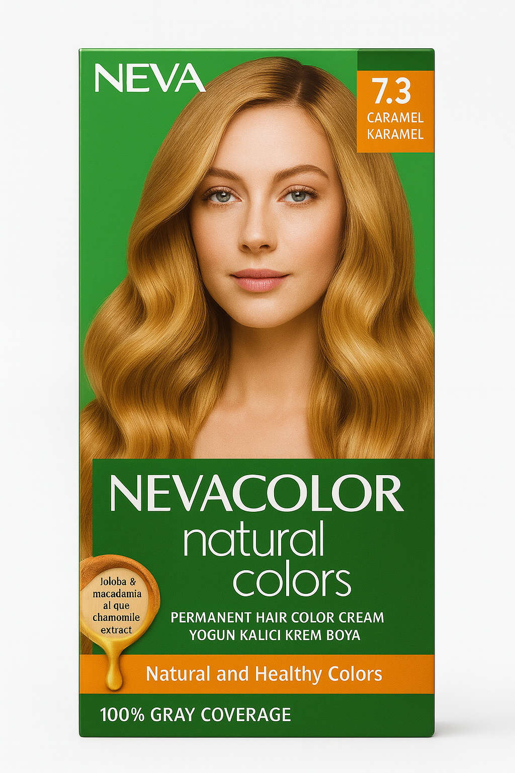 Tinte Nevacolor Natural Colors tono 7.3  (Rubio Caramelo)
